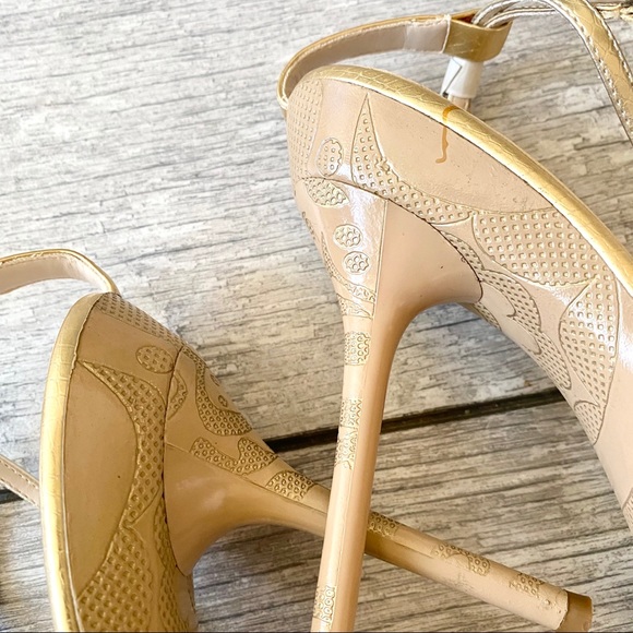 Michael Antonio Gold Platform Stiletto Heel - Picture 9 of 12